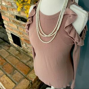 Shoulder less Bebe sweater